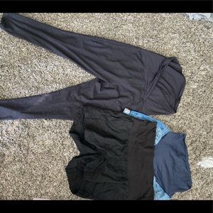 Maternity shorts and leggings